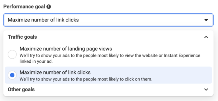 Link Clicks and Landing Page Views